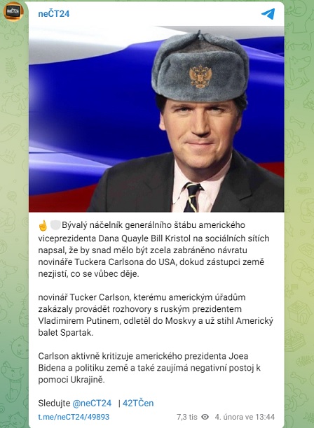 tucker carslon v moskve