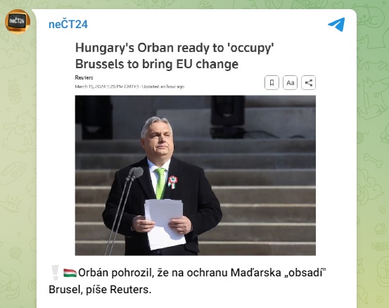 orban obsadime brusel