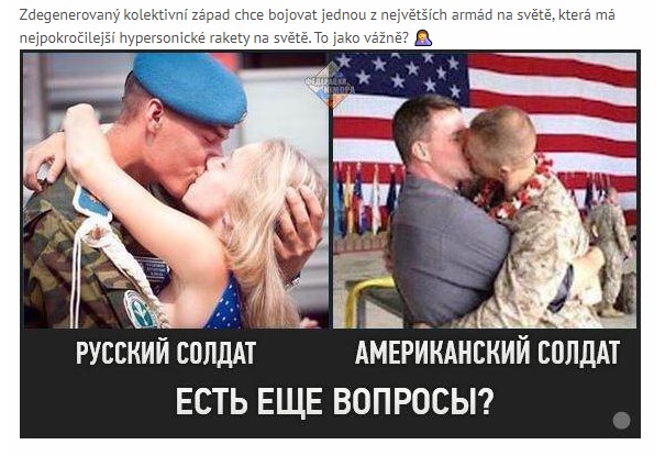 ruský voják versus americký voják